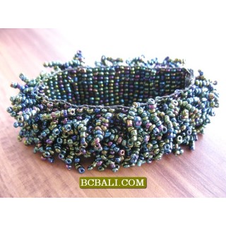 Multi Wrapted Stretch Bracelets Beads 25 Pieces